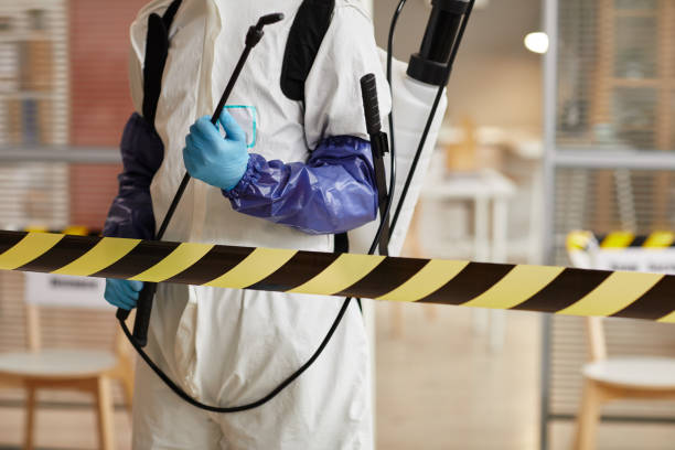 Professional Infectious Disease Decontamination technician working in Dedham, MA